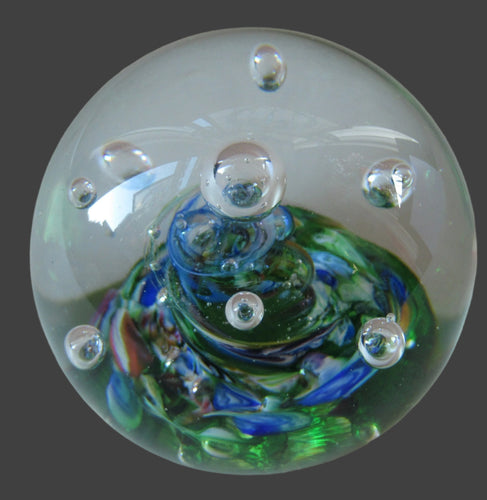 1970s Paperweight Myriad Caithness Glass Oban Studio