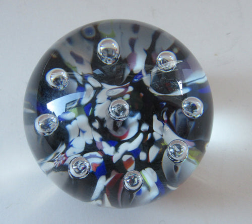 1976 Ysart Design Paperweight. Single Harelquin Caithness Glass