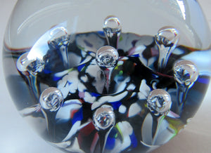 1976 Ysart Design Paperweight. Single Harelquin Caithness Glass