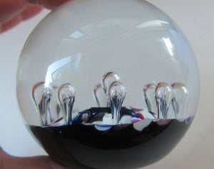1976 Ysart Design Paperweight. Single Harelquin Caithness Glass