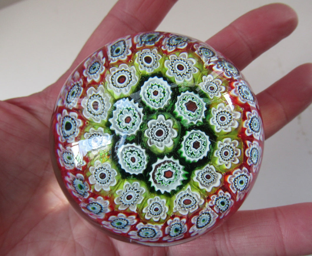 Vintage Italian Murano Close Pack Carpet Paperweight