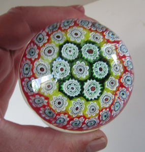 Vintage Italian Murano Close Pack Carpet Paperweight