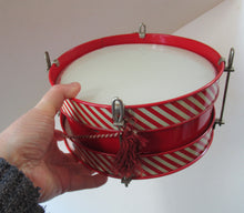 Load image into Gallery viewer, Vintage 1950s ACME Child&#39;s Toy Tin CADET Drum with Original Card Box
