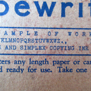 1920s Simplex Tinplate Toy Typewriter No. 100 Original Box