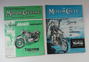 1950s 1960s Vintage Motor Cycling Motor Cycle Magazine Job Lot