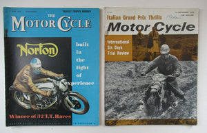 1950s 1960s Vintage Motor Cycling Motor Cycle Magazine Job Lot