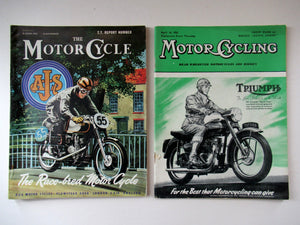 1950s 1960s Vintage Motor Cycling Motor Cycle Magazine Job Lot