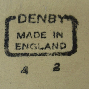 Vintage 1960s Denby Arabesque Butter Dish