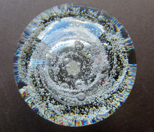 1991 Magnum Vintage Scottish Selkirk Glass Paperweight Signed Condor