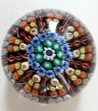 Load image into Gallery viewer, Vintage 1970s Early Perthshire Paperweight. Vibrant Colours Millefiori Canes
