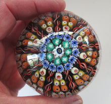 Load image into Gallery viewer, Vintage 1970s Early Perthshire Paperweight. Vibrant Colours Millefiori Canes
