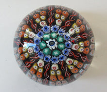 Load image into Gallery viewer, Vintage 1970s Early Perthshire Paperweight. Vibrant Colours Millefiori Canes
