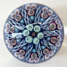 Load image into Gallery viewer, Vintage Scottish Glass Paperweight. Strathearn Millefiori 10 Spokes
