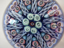 Load image into Gallery viewer, Vintage Scottish Glass Paperweight. Strathearn Millefiori 10 Spokes
