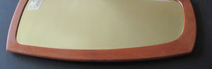Vintage Danish Teak Mirror 1960s Mid Century Amorphic Shape