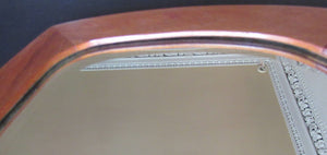 Vintage Danish Teak Mirror 1960s Mid Century Amorphic Shape