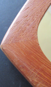 Vintage Danish Teak Mirror 1960s Mid Century Amorphic Shape