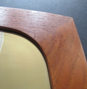 Vintage Danish Teak Mirror 1960s Mid Century Amorphic Shape