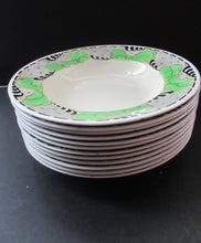 Load image into Gallery viewer, Bough Pottery Art Nouveau Shallow Bowls Scottish Pottery 1920s 1930s Richard Amour
