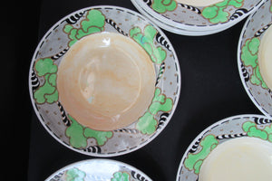 Bough Pottery Art Nouveau Shallow Bowls Scottish Pottery 1920s 1930s Richard Amour