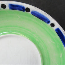 Load image into Gallery viewer, SCOTTISH POTTERY Bowl. Rarer Bough Pottery ART DECO Ceramic Quaich and Matching Underplate. Painted by Elizabeth Amour 1920s

