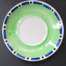 Load image into Gallery viewer, SCOTTISH POTTERY Bowl. Rarer Bough Pottery ART DECO Ceramic Quaich and Matching Underplate. Painted by Elizabeth Amour 1920s
