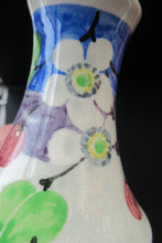 Load image into Gallery viewer, 1920s Mak Merry Miniature Vase with Blue Background and White Prunus Flowers
