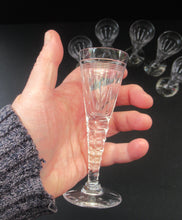 Load image into Gallery viewer, Vintage Stuart Crystal Oleta Pattern Liqueur Glasses Set of Six
