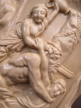 Load image into Gallery viewer, 1844 Charles Meigh Stoneware Jug with Bacchus and Pan. Bacchanalian Scene

