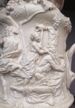 Load image into Gallery viewer, 1844 Charles Meigh Stoneware Jug with Bacchus and Pan. Bacchanalian Scene
