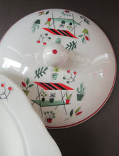 Load image into Gallery viewer, Vintage Garden Design 1950s Crown Ducal Arizona Serving Dish or Tureen
