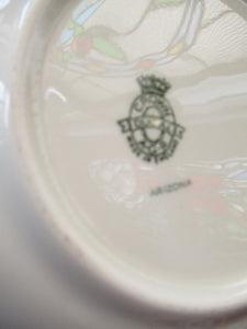 Vintage Garden Design 1950s Crown Ducal Arizona Serving Dish or Tureen
