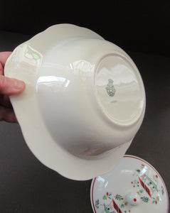 Vintage Garden Design 1950s Crown Ducal Arizona Serving Dish or Tureen