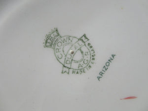 Vintage 1950s Tableware: Rare Crown Ducal Arizona Pattern. FOUR TRIOS (TEACUP, SAUCER & SIDE PLATE)