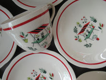 Load image into Gallery viewer, 1950s Crown Ducal Arizona Pattern. Job Lot Four Trios: Teacup, Saucer and Side Plate
