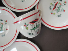 Load image into Gallery viewer, 1950s Crown Ducal Arizona Pattern. Job Lot Four Trios: Teacup, Saucer and Side Plate
