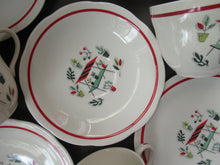 Load image into Gallery viewer, 1950s Crown Ducal Arizona Pattern. Job Lot Four Trios: Teacup, Saucer and Side Plate
