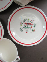 Load image into Gallery viewer, 1950s Crown Ducal Arizona Pattern. Job Lot Four Trios: Teacup, Saucer and Side Plate
