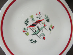 1950s Crown Ducal Arizona Pattern. Job Lot Four Trios: Teacup, Saucer and Side Plate