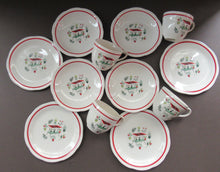 Load image into Gallery viewer, Vintage 1950s Tableware: Rare Crown Ducal Arizona Pattern. SIX ESPRESSO CUPS AND SAUCERS
