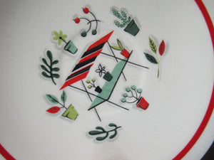 Vintage 1950s Tableware: Rare Crown Ducal Arizona Pattern. SIX ESPRESSO CUPS AND SAUCERS