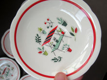 Load image into Gallery viewer, Vintage 1950s Tableware: Rare Crown Ducal Arizona Pattern. SIX ESPRESSO CUPS AND SAUCERS
