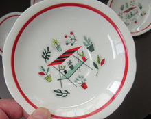 Load image into Gallery viewer, Vintage 1950s Tableware: Rare Crown Ducal Arizona Pattern. SIX ESPRESSO CUPS AND SAUCERS
