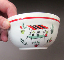 Load image into Gallery viewer, 1950s Atomic Garden Design. Crown Ducal Arizona Pattern Open Sugar Bowl
