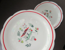 Load image into Gallery viewer, 1950s Atomic Garden Design. Crown Ducal Arizona Pattern  Pair of Side Plates
