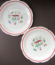 Load image into Gallery viewer, 1950s Atomic Garden Design. Crown Ducal Arizona Pattern  Pair of Side Plates

