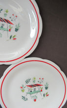 Load image into Gallery viewer, 1950s Atomic Garden Design. Crown Ducal Arizona Pattern  Pair of Side Plates
