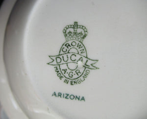 1950s Atomic Garden Design. Crown Ducal Arizona Pattern  Round Bowls