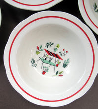 Load image into Gallery viewer, 1950s Atomic Garden Design. Crown Ducal Arizona Pattern  Round Bowls

