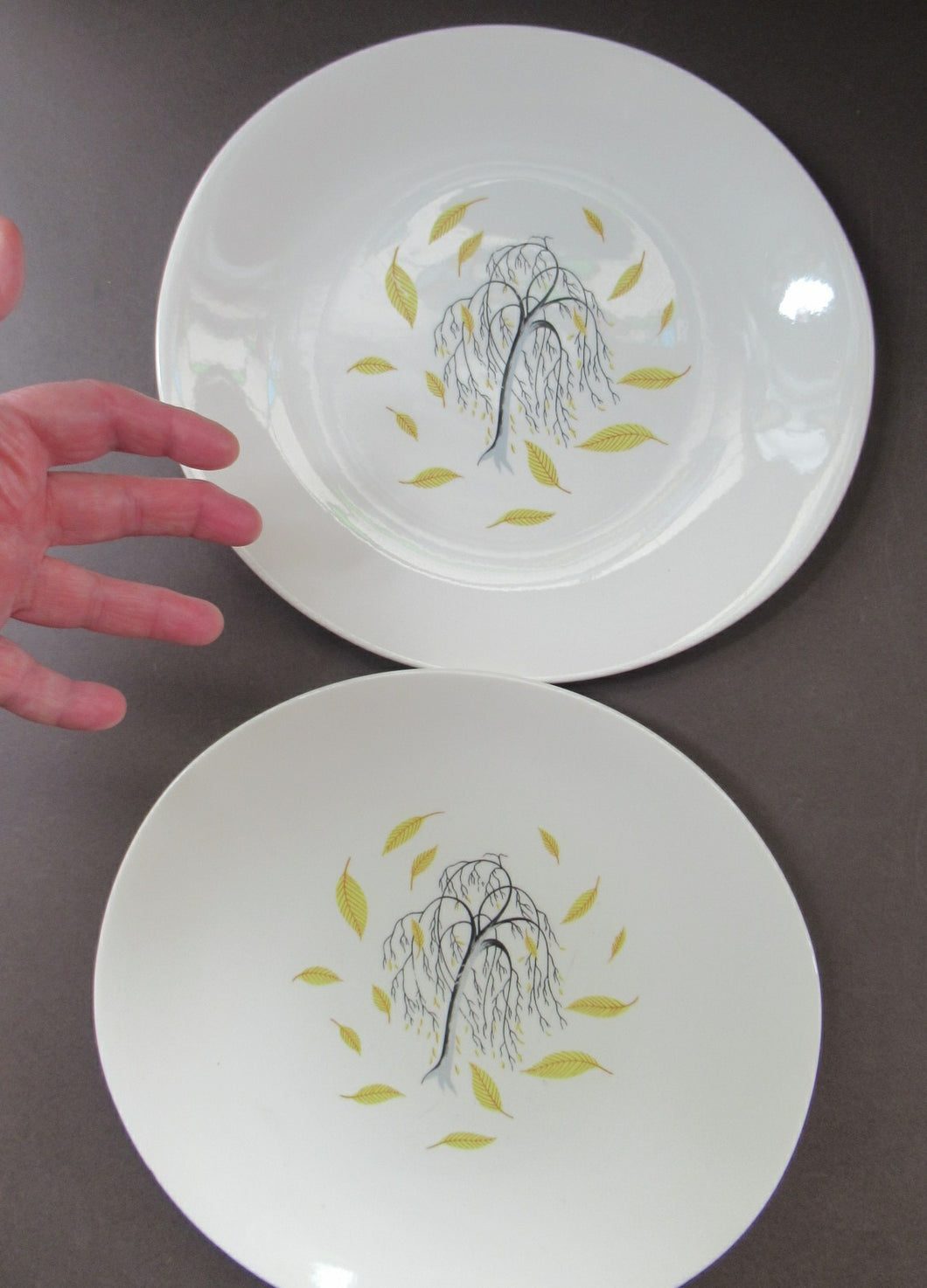1950s Johnson Brothers Autumn Leaves Pair of Ovel Serving Plates